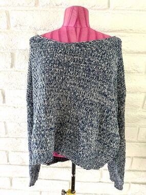 Maronie Cozy Slouchy Blue Sweater Sz M